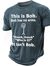 cheap Men&#039;s Funny T shirts-Men&#039;s Rude Offensive Graphic Letter T shirt Short Sleeve T shirt 3D Print Crew Neck Shirt Daily Designer Retro Vintage Sports Outdoor Holiday Going out Blue Purple Green Spring &amp; Summer Clothing