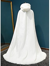 billige Kapper &amp; Kappene-Retro / vintage Kostymer i middelalderstil Renessanse Kappe hette kappe Sjale Viking Brude Elven Helfarge Kostyme Dame Keltisk Viking fantasi Bryllup Fest / aften Voksne Sjal Vår Høst Vinter