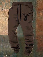 economico Pantaloni della tuta-Ogni Vintage Per uomo Stampa 3D Pantaloni della tuta Jogging Pantaloni Esterno Strada Casual / quotidiano Poliestere azzurro cielo Bianco Blu S M L Vita normale Elasticità Pantaloni
