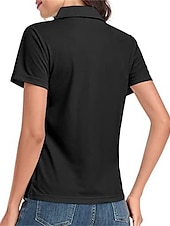 economico T-shirt semplice-Polo maglietta Per donna Nero Bianco Rosa Tinta unica Di base Giornaliero Giornaliero Colletto Standard S