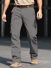  Homens Calças Cargo Calça cargo Calças Calças de Trilha Zíper Bolsos Tecido Conforto Vestível Casual Diário Feriado Moda Verde Azul Profundo