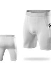 お買い得  メンズアクティブショーツ-男性用 アスレチックショーツ コンプレッション・ショーツ ランニングショーツ ジムショーツ お出かけ 週末 高通気性 速乾性 高弾性 弾性ウエスト 電話ポケット付き 平織り ショート 体操服 アクティブウェア ワインレッド ブラック