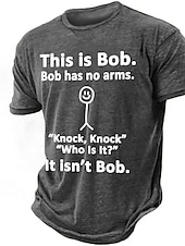 cheap Men&#039;s Funny T shirts-Men&#039;s Rude Offensive Graphic Letter T shirt Short Sleeve T shirt 3D Print Crew Neck Shirt Daily Designer Retro Vintage Sports Outdoor Holiday Going out Blue Purple Green Spring &amp; Summer Clothing