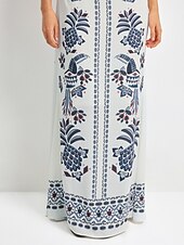 abordables robe décontractée imprimée-robe longue à fleurs pour les vacances d&#039;été