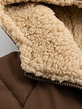 preiswerte Puffers &amp; Parka-Damen Wintermantel puffer jacket Fleecejacke Mantel Outdoor Strasse Freizeitskleidung Herbst Winter Lang Mantel Regular Fit warm Windundurchlässig Zeitgenössisch Brautkleider schlicht Streetstyle
