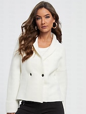 abordables cárdigans de mujer-camisa de chaqueta de suéter sólido de punto acanalado acrílico