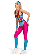 voordelige Bovenkanten-metallinen Jaren &#039;80 Glanzend latex patent One Piece PU-leer Babypakje  Dames Carnavalskostuum Halloween Carnaval Maskerade Feest / Uitgaan Vrijgezellenfeest Prideparade Volwassenen Beenwarmers Tas