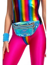 voordelige Bovenkanten-metallinen Jaren &#039;80 Glanzend latex patent One Piece PU-leer Babypakje  Dames Carnavalskostuum Halloween Carnaval Maskerade Feest / Uitgaan Vrijgezellenfeest Prideparade Volwassenen Beenwarmers Tas