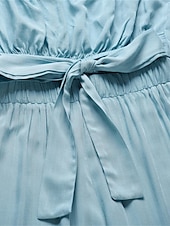 baratos macacão de férias-Mulheres Normal Macacão Roupa de rua Côr Sólida Sem Manga Sem Alças Cordões Frente Única Rua Diário Normal Branco Verde Damasco Verão