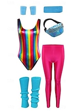 voordelige Bovenkanten-metallinen Jaren &#039;80 Glanzend latex patent One Piece PU-leer Babypakje  Dames Carnavalskostuum Halloween Carnaval Maskerade Feest / Uitgaan Vrijgezellenfeest Prideparade Volwassenen Beenwarmers Tas