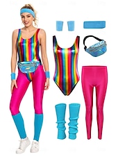 voordelige Bovenkanten-metallinen Jaren &#039;80 Glanzend latex patent One Piece PU-leer Babypakje  Dames Carnavalskostuum Halloween Carnaval Maskerade Feest / Uitgaan Vrijgezellenfeest Prideparade Volwassenen Beenwarmers Tas