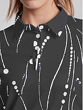  نسائي قميص بولو أزرق كم قصير حماية الشمس قمم ملابس الجولف للسيدات، ملابس ملابس