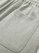 baratos Shorts de moletom-Homens Shorts de moletom Calções de treino Shorts casuais Bolsos Com Cordão Cintura elástica Tecido Conforto Respirável Comprimento do joelho Casual Diário Feriado Esportes Moda Preto Verde Tropa