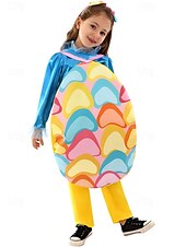 levne Dětské kostýmy-Vejce Karnevalový kostým Cosplay kostým Maškarní Dětské Chlapecké Dívčí cosplay Párty Plesová maškaráda Karneval Plesová maškaráda Velikonoce Jednoduchý karnevalový kostým