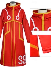 tanie Kostiumy anime-Ocean Adventurer Kapitan Pirat Słomkowy Kapelusz Anime Kostium Cosplay Stroje Garnitury cosplay Halloween Karnawał Bal maskowy Płaszcz Rękawiczki Kapelusz Na Dla chłopców Dla dzieci Dla dorosłych