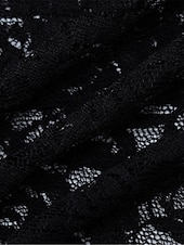 ieftine Bodycon Club Dresses-Pentru femei Rochie albă Rochie Lunga Rochie Maxi Dantelă Peteci Dată Vacanță Șic Stradă Maxi Rotund Manșon Lung Negru Alb Culoare