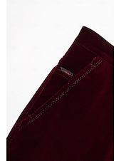 cheap Slim-Men&#039;s Dress Pants Winter Pants Trousers Slacks Suit Pants Pocket Plain Comfort Breathable Outdoor Daily Going out Fashion Casual Black Wine