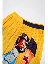 cheap Women&#039;s Skirt-Artistic Print High Beach Skirt