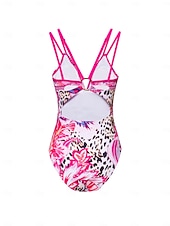 baratos trajes de banho de grife-Maiô triangular com estampa de leopardo