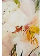 billige Blomster t-skjorte-kvinners t-skjorte mote blomsterprint kortermede vanlige topper rund hals ferie helg gul rosa blå lilla grønn vår &amp;amp; sommer