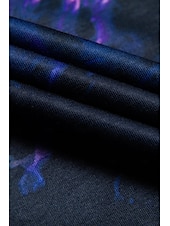 abordables T-shirt Art &amp; Design-t-shirt femme basique imprimé manches courtes hauts réguliers col rond quotidien week-end violet