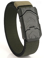 cheap Men&#039;s Belt-Men&#039;s Tactical Belt Magnetic Buckle Belt Waist Belt Black Blue Nylon Durable Adjustable Plain Outdoor Daily