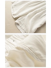 abordables Bas-Femmes Pantalon effet lin Bermuda Pantalon capri Shorts Décontracté Quotidien Court Taille Moyenne Uni Poches Latérales Respirabilité Confortable Non Elastique Sortir Week-end Noir Blanche Jaune Vert