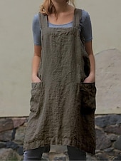 billiga Overall-Dam Vanligt Jumpsuits Streetwear Ensfärgat Ärmlös Fyrkantig hals Ficka Gata Dagligen Normal Svart Vin Armégrön Sommar