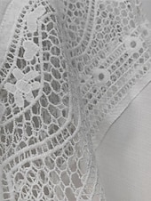ieftine proiectează rochii din bumbac și in-Pentru femei Rochie Mini Rochii inspirate din in Rochie albă Rochii Tip Cămașă Șal Hawaiană Vacanță Concediu Plajă Potrivire Largă Manșon Lung Guler Cămașă Negru Alb Vară