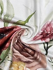 ieftine Rochii set-Pentru femei Set de rochii Rochie casual Rochie leagăn Rochie imprimata Modă Modern Floral Imprimeu Rochii Midi Manșon Jumate În V În aer liber Dată Alb Albastru regal Albastru piscină Vară Fit