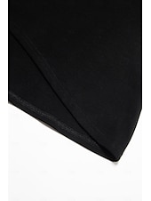 preiswerte Tunika-Oberteile-Damen Tunika T-Shirt Einfarbig Mode täglich Basic Lange Ärmel Rundhals Lange Oberteile Lässig täglich Wochenende Fließende Tunika Schwarz Weiß Rot Herbst  Winter