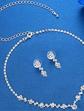 economico collane e ciondoli-Per donna Parure di gioielli Elegante Strada Floreale Collane