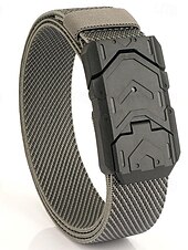 cheap Men&#039;s Belt-Men&#039;s Tactical Belt Magnetic Buckle Belt Waist Belt Black Blue Nylon Durable Adjustable Plain Outdoor Daily