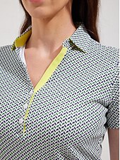 זול בגדי גולף נשים-בגדי ריקוד נשים חולצת POLO ירוק שרוולים קצרים הגנה מפני השמש קל משקל צמרות נשים בגדי גולף בגדי תלבושות ללבוש ביגוד