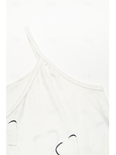 voordelige Valentijnsdag Jurken-Vrouwen's Mini Jurk Casual Jurk Petite Jurk Zomerse Jurk Basis Sexy Casual Vakantie Dagelijks Feest Regelmatige Pasvorm Hart LIEFDE Fruit Mouwloos V Hals Spaghetti Band Ananas Bloemen