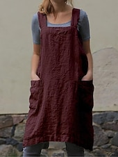 billiga Overall-Dam Vanligt Jumpsuits Streetwear Ensfärgat Ärmlös Fyrkantig hals Ficka Gata Dagligen Normal Svart Vin Armégrön Sommar