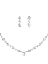 economico collane e ciondoli-Per donna Parure di gioielli Elegante Strada Floreale Collane