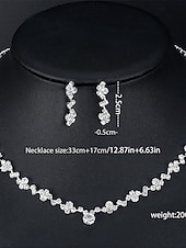 economico collane e ciondoli-Per donna Parure di gioielli Elegante Strada Floreale Collane