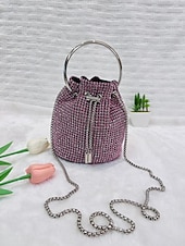 voordelige Tassen-Dames Koppeling avondtasje PU-nahka Bruiloft Ketting Grote capaciteit Multi-dragen Effen Kleur Zilver