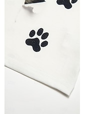 abordables T-shirt Animaux-t-shirt basique à manches courtes pour femme, imprimé chat, col rond, décontracté, week-end, blanc
