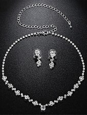 economico collane e ciondoli-Per donna Parure di gioielli Elegante Strada Floreale Collane