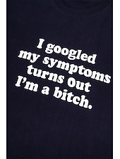 abordables T-shirt Humor &amp; Citations-T-shirt femme drôle disant tees 100% coton femmes j&#039;ai googlé mes symptômes imprimé t-shirts manches courtes décontractés (vert foncé l)