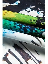 voordelige Bloemenjurken-Mini-overhemdjurk met splashprint en opstaande kraag