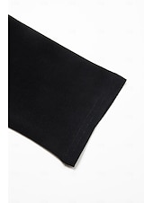 preiswerte Tunika-Oberteile-Damen Tunika T-Shirt Einfarbig Mode täglich Basic Lange Ärmel Rundhals Lange Oberteile Lässig täglich Wochenende Fließende Tunika Schwarz Weiß Rot Herbst  Winter