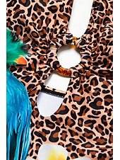 Недорогие дизайнерские купальники-купальник бикини с леопардовым принтом и треугольными чашечками