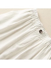 abordables Bas-Femmes Pantalon effet lin Bermuda Pantalon capri Shorts Décontracté Quotidien Court Taille Moyenne Uni Poches Latérales Respirabilité Confortable Non Elastique Sortir Week-end Noir Blanche Jaune Vert