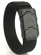 cheap Men&#039;s Belt-Men&#039;s Tactical Belt Magnetic Buckle Belt Waist Belt Black Blue Nylon Durable Adjustable Plain Outdoor Daily