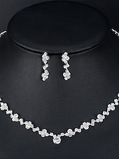 economico collane e ciondoli-Per donna Parure di gioielli Elegante Strada Floreale Collane