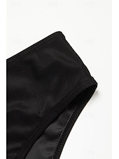 halpa Tankini-uimapuvut-Naisten Normaali Uima-asut Tankini 2 kpl Uimapuku 2-osainen Vaatimattomat uimapuvut Bandeau Olkaimeton Loma Ranta-asut Yhtenäinen väri Olkaimellinen Hihaton Uimapuvut