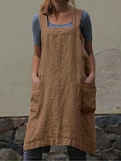 billiga Overall-Dam Vanligt Jumpsuits Streetwear Ensfärgat Ärmlös Fyrkantig hals Ficka Gata Dagligen Normal Svart Vin Armégrön Sommar
